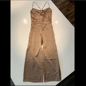 Abercrombie & Fitch Satin Cowlneck Jumpsuit